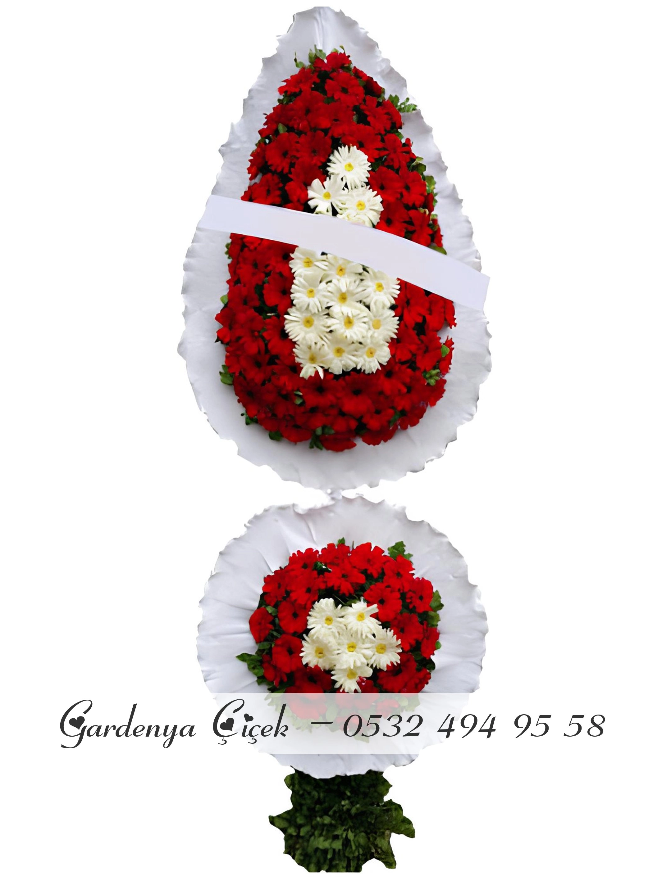 2 Katlı Düğün Çiçeği Çelenk
