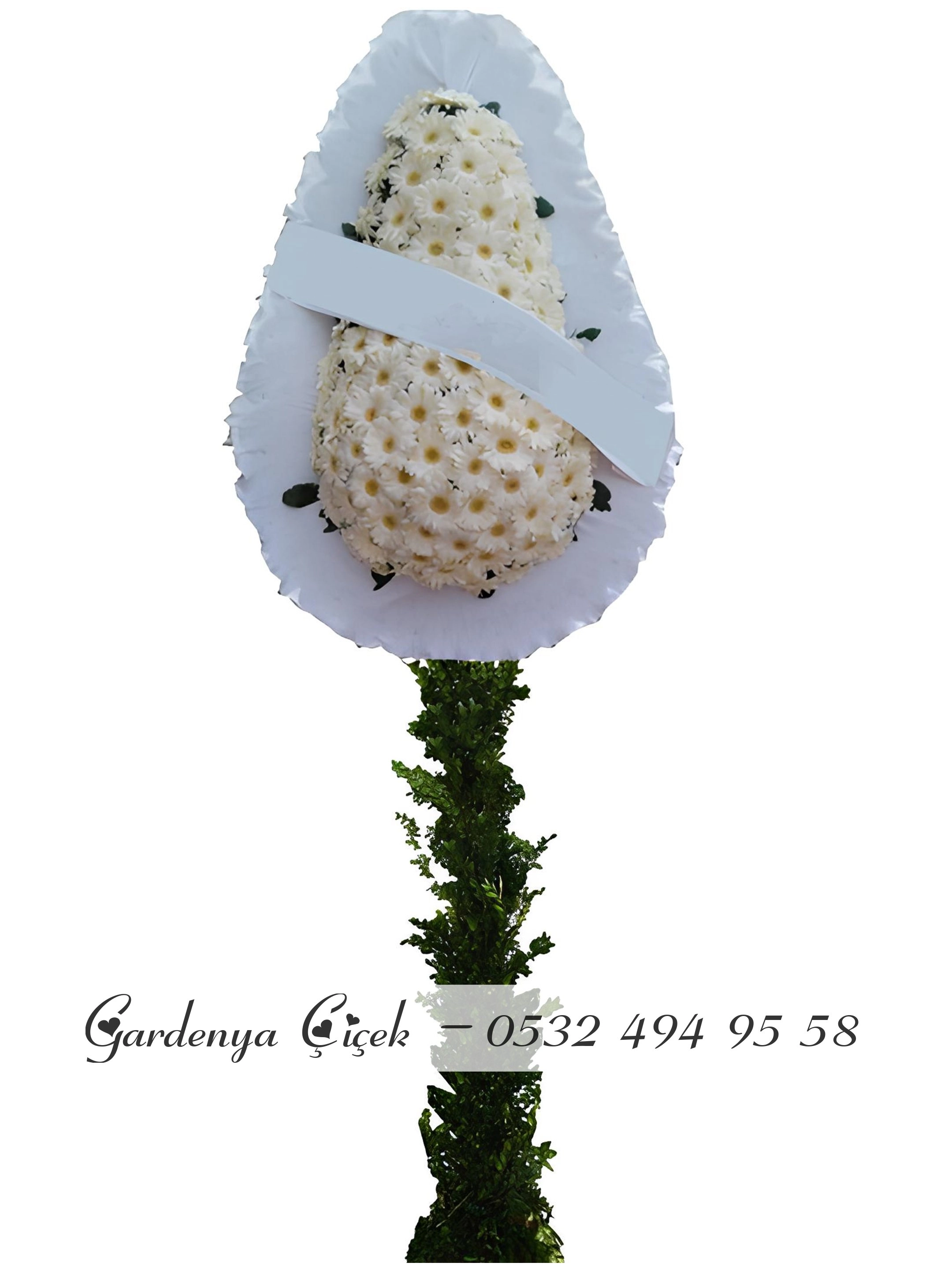 Beyaz Gerbera Çelenk